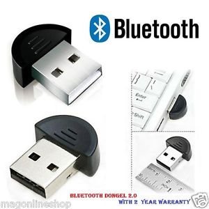 Enter 2.0 USB Bluetooth Dongle inserted into a USB port next to a keyboard