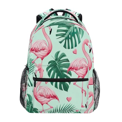 Sac à dos étanche Flamingo Palm contre la pluie pour PC portable robuste