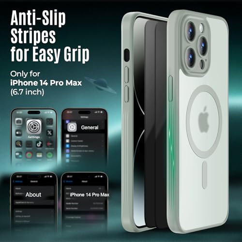 Image of Symcele Designed for iPhone 14 Pro Max Case, Calke Green