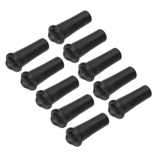 MECCANIXITY Rubber Tube Covers Internal Plug Pipe Inner 16mm End Caps Round Plugs for Hose Electrical Conduit Pack of 10