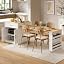 White Oak + Natural Wood Grain Table + Mdf