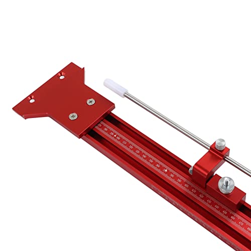 Trilho paralelo para carpintaria, liga de alumínio, escala precisa, resistência prática ao desgaste,