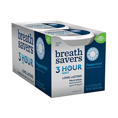 Breath Savers Peppermint Sugar Free Breath Mints, Mint Candy, 8 Count ( Pack Of 1 ) #TOP4