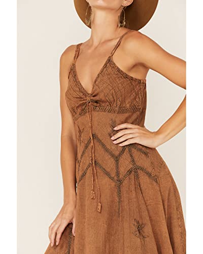 Scully Copper Spaghetti Strap Long Womens Dress HC624