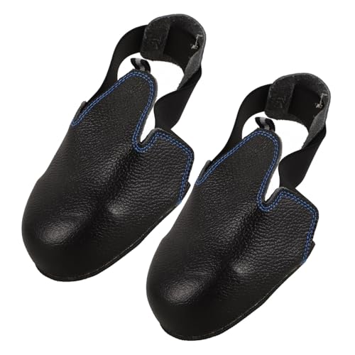Couverture de chaussures de sécurité noir en cuir de vachette pour la protection au travail