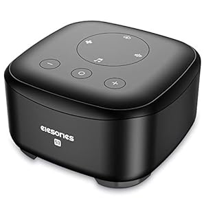 White Noise Machine, elesories Sound Machine Portable Sleep Therapy Soother for Adults Baby Kids Sleeping, 24 Soothing Sounds Including White Noise/Fan Sounds/Nature Sounds/Lullaby for Nursery Office