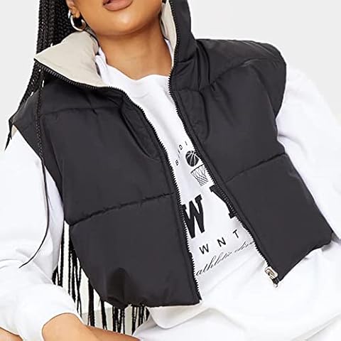 Chaleco Acolchado Reversible NMVB para Mujer con Cremallera Cover