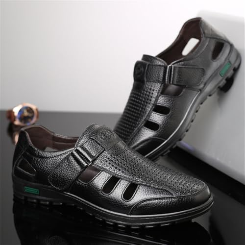 Men's Working Business Casual Sandals Man Summer Breathable Synthetic Leather Walking Office Oxfords Male Cocktail Party Fashion Dress Formal Shoes2