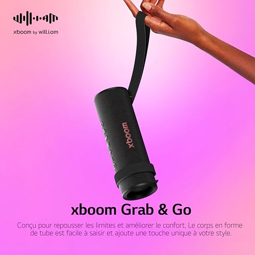 LG xboom Grab Enceinte Bluetooth sans Fil Mini Enceinte Bluetooth Étanchéité IP67 Autonomie de 20h Compatible avec Google Siri Alexa - vue 10