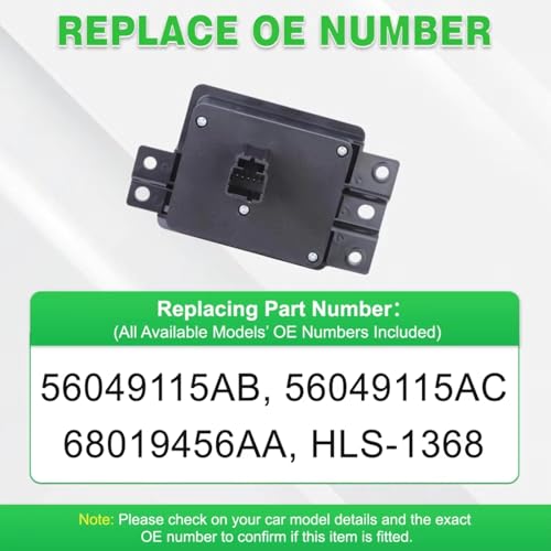 Interruptor de faros de 5 pines 56049115AB para Dodge Durango 2004-2006 3