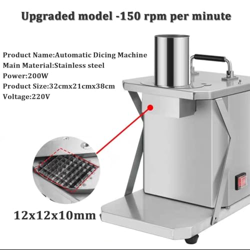 Máquina cortadora comercial de acero inoxidable miniatura 3