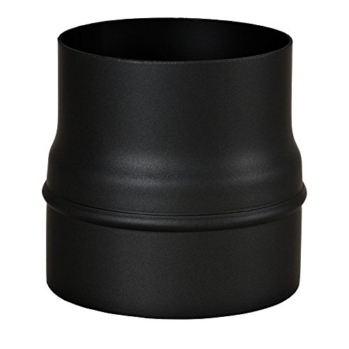 Preisvergleich Produktbild MULDENTHALER Erweiterung, Ofenrohr, Rauchrohr, Senotherm, 120 mm - 150 mm Schwarz