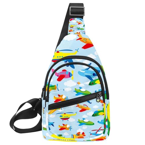 Sac à bandoulière bleu Omelette femme - Sac à main tendance avec grand compartiment de rangement