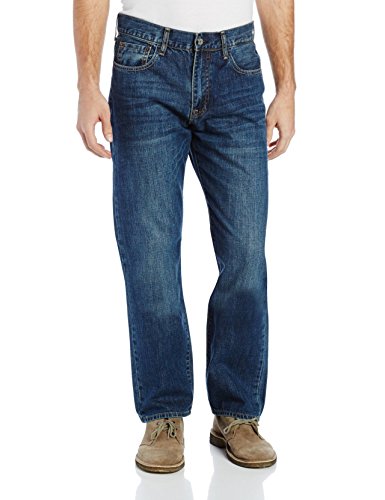 IZOD Men's Big and Tall Classic Denim Jeans (Regular and Relaxed Fit)