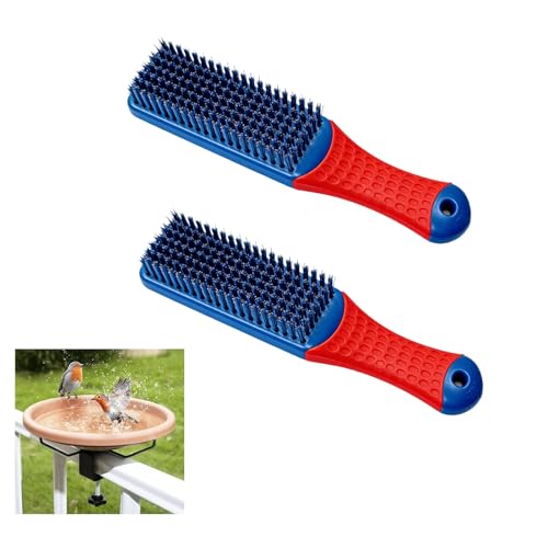 Wzttdm 2 PCS Bird Bath Hard Wire Brushes, 304 Stainless