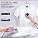 Portable Handheld Iron, Brynnl Mini Handheld Steamer Iron for Clothes, 180°Rotatable Travel Garment Steamer, Mini Ironing Machine Support Dry And Wet Ironing for Home and Travel (purple), 15 x12