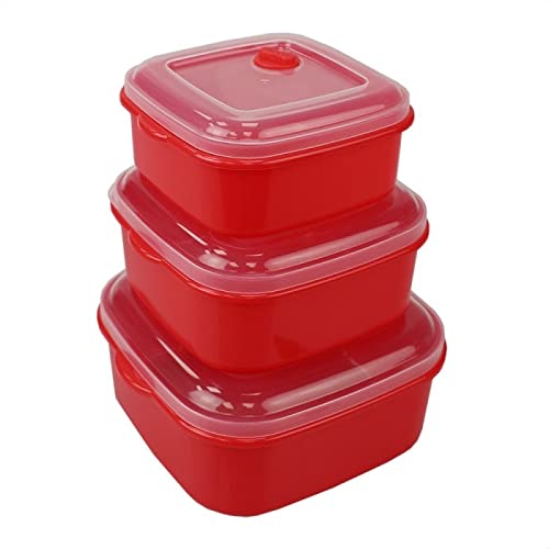 Food Storage Containers W Airtight Lids-Fridge, Freezer &Microwave Safe, Bpa Free Plastic Meal Prep Containers & Kitchen Set W Vented Lids-Lunch Containers-Snack, Sandwich, Sauces &Bento Box (Square) #TOP12