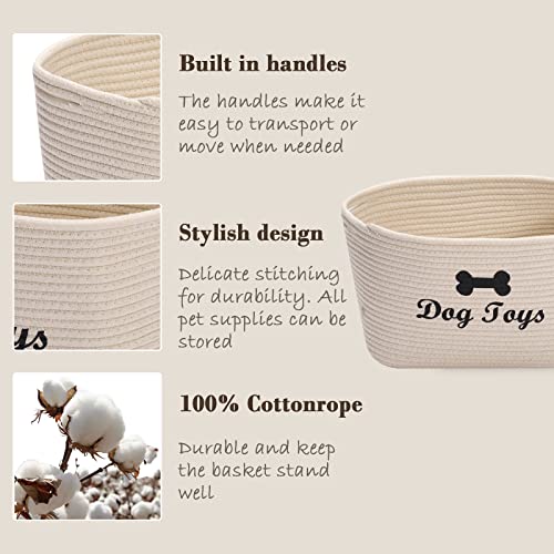 MOREZI Cestino giocattolo per cani in corda di