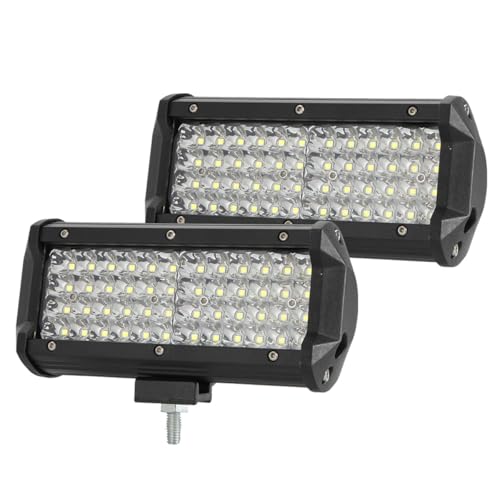 Lampe de travail LED étanche pour voiture, projecteur 480W longue portée 4 rangées