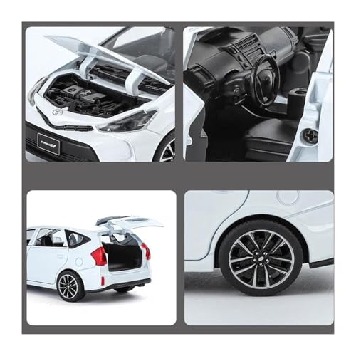 Modelo decorativo de coche 1:32 para colección Prius miniatura 5