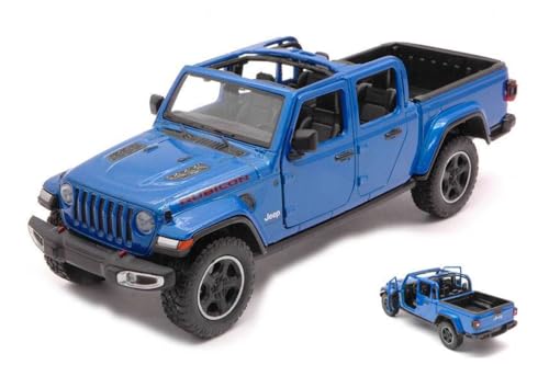 Modelo a escala Jeep Gladiator Rubicon Blue 1:24