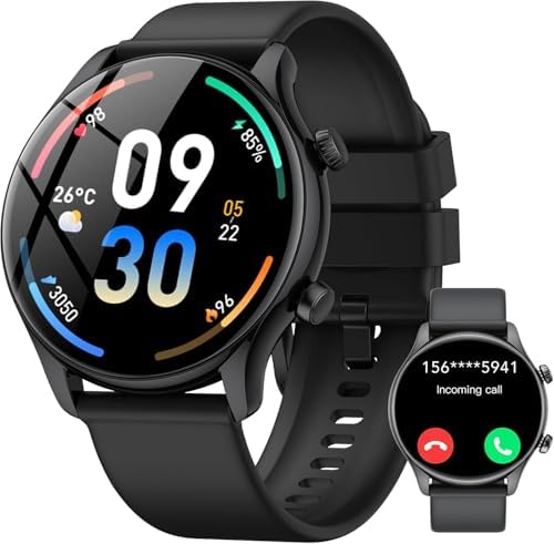 Reloj Inteligente Hombre Mujer, 1.39" Display Smartwatch con Llam...