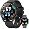 Smartwatch Uomo Donna, 1.39" Orologio Smartwatch con Effettua/Risposta Chiamate, Fitness Tracker con 120+ Sportive, Contapassi/SpO2/Cardiofrequenzimetro, IP68 Smart Watch per Android iOS Nero Lucido