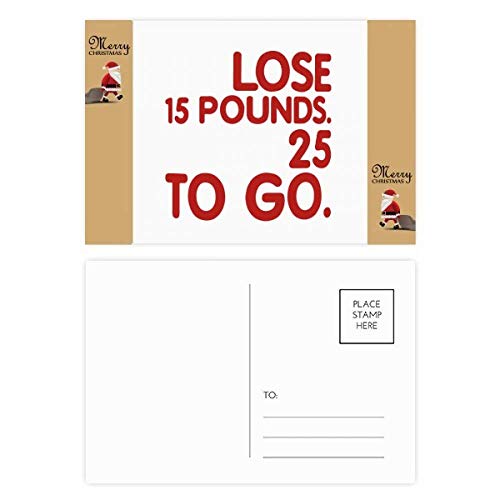 Cartes de perte de poids rouge lot de 20 papeterie objectifs minceur