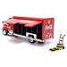Coca-Cola 1/50 Beverage Delivery Truck With 2 Sliding doors, handcart and 2 bottle cases