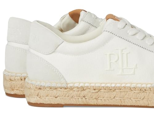 Image of Lauren Ralph Lauren Women's Luize Canvas and Suede Espadrille Sneakers