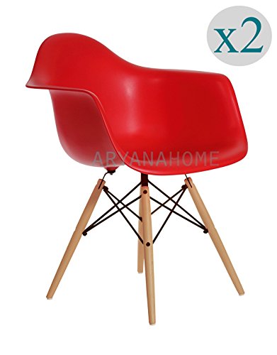 Aryana Home Lot de 2 fauteuils Nordiques Premium