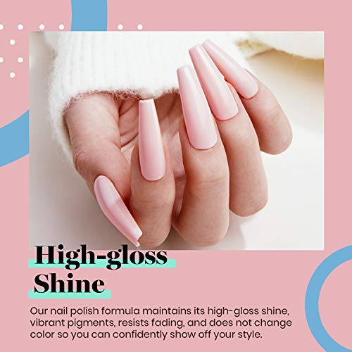 Beetles Nude Pink Gel Nail Polish Starter Kit #TOP12