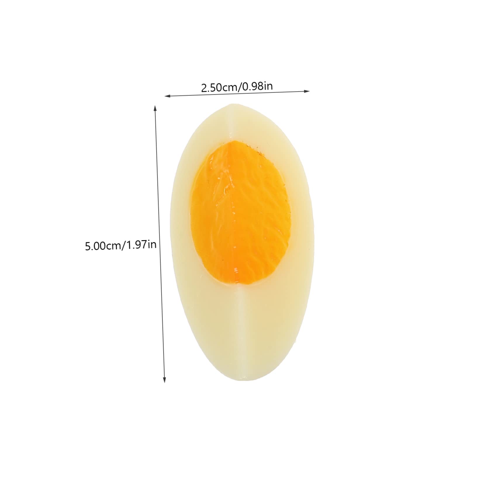 Toddmomy 5pcs Realistic Faux Egg Models for Food Photography Props for Kitchen Decorations Teaching Tools and Easy to Clean and Convenient Food Display