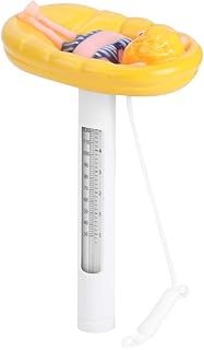 Floating Pool Thermometer, Water Thermometer Aquarium Pool Temperature Meter Pond Water Thermometer Lovely Cartoon Shape Floating Swimming Pool Thermometer with ℉/℃ Display