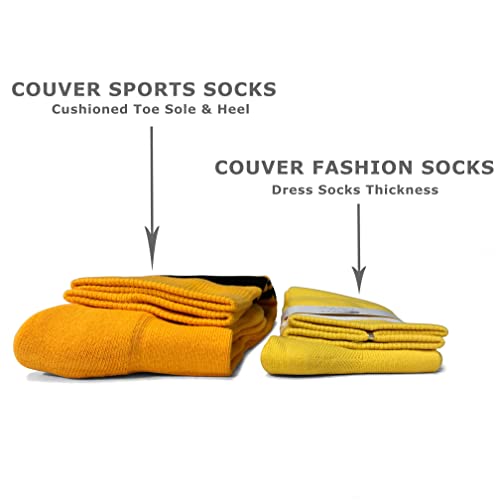 Couver Adult Unisex Knee High Sports Athletic Baseball Softball Hockey Socks, Red, Large #TOP2