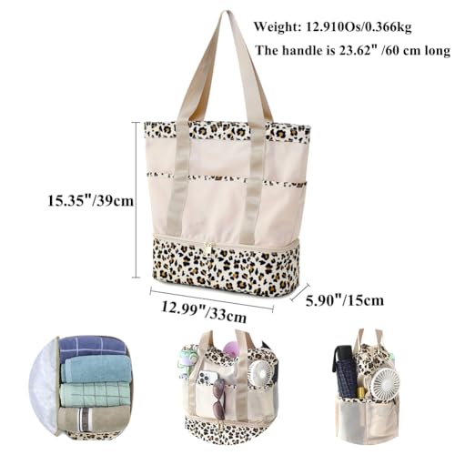 Beach Bag for Women, Original Boho Design Large Mesh Tote2