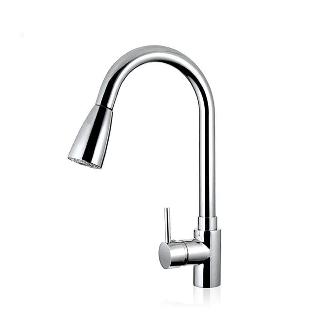 Grifo Monomando para Fregadero, Grifo de Cocina, Grifo Monomando extraíble, Grifo Giratorio de agua/E-6012