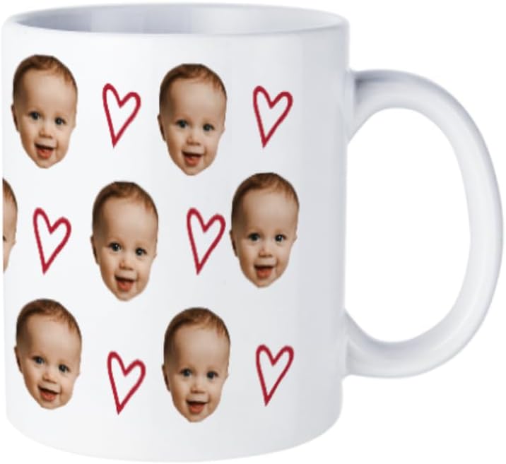 Custom Mug with Pet Baby Personalised Coffee Mug 11Oz Double Side Print Customised Present for Family