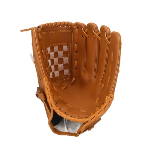 Grannerton アウトドア スポーツ 左手トレーニング 練習用 ソフトボール 野球グローブ ピッチャー ハンド プレーヤー ポケット グローブ 10.5 インチ ブラウン
