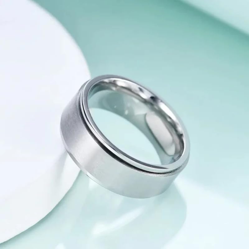 Image of SALTY ALPHA Hand Finger Ring for Men & Boys | Stainless Steel | Stylish & Minimal | Birthday Gift | Aesthetic Jewellery | Accessories for Everyday Wear | Gift for Diwali, Christmas, Marriage, Birthday