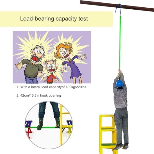 High Voltage Insulated Rescue Hook - Lightweight Portable Electrical Safety Tool for Power Stations & Factory Maintenance, Essential for Electricians & Emergency Response