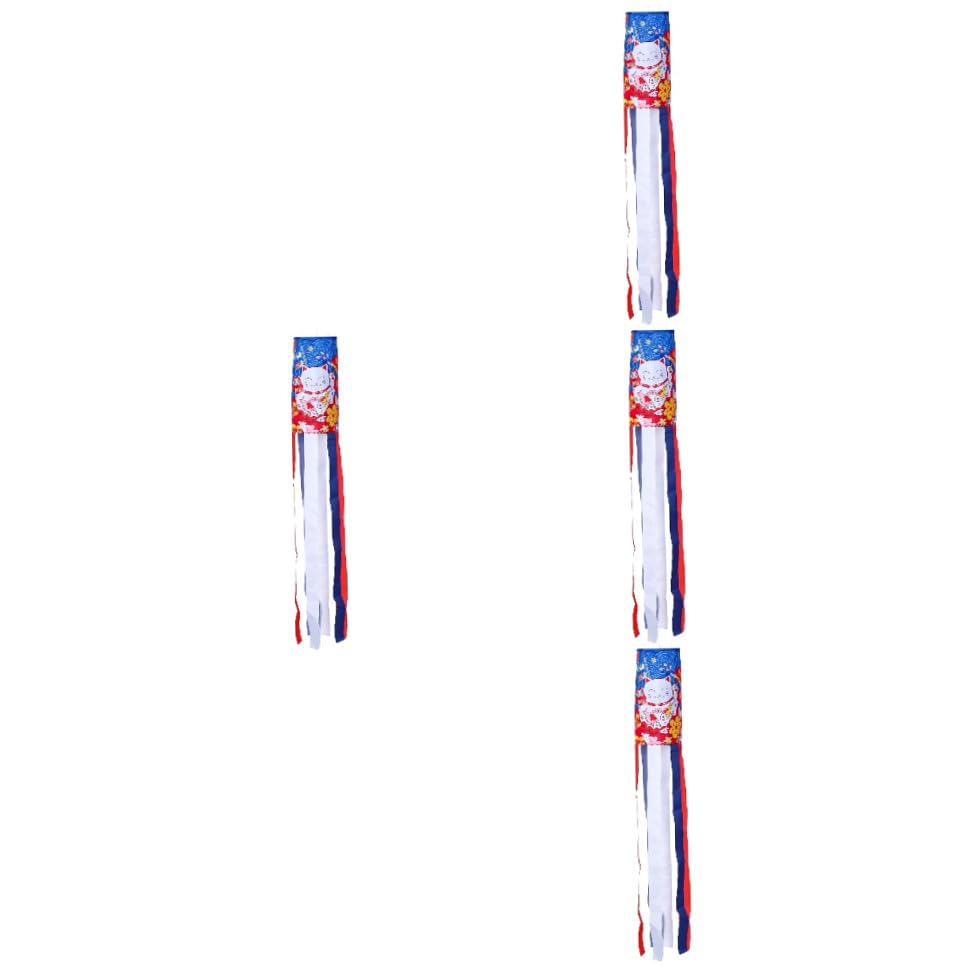 Décoration suspendue windsock sushi drapeau jardin extérieur 4pc - 7
