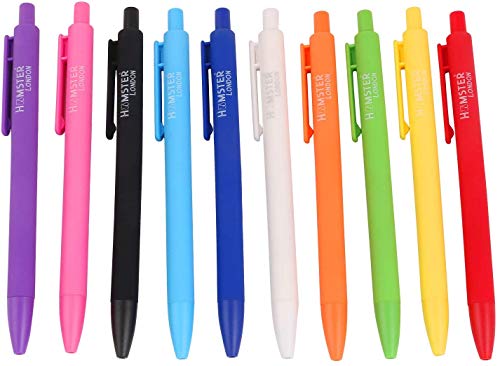 Image of HAMSTER London Pure 10 Coloured Gel Ink Pen, Gel Ink Pens, Color Ink Pens, Pen for Gift, Pack of 10