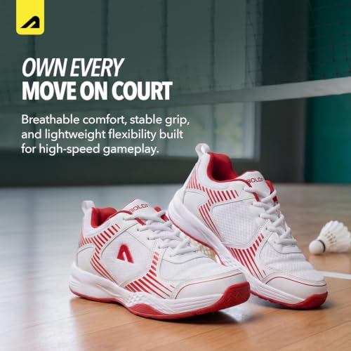 Image of Boldfit Badminton Shoes for Man Lightweight Non Marking Shoes for Badminton Breathable Anti Skid Shoe for Man Shuttle Non Marking Indoor Shoe for Pickleball, Tennis, Padel