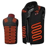 WXJHNYBS 3 Modos De Calefacción,Lavable Ropa Calefactable Hombre para Acampar,17Heizzonen-L