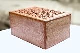 S.B.ARTS Wooden Cremation Urns for Human Ashes, Keepsake Urn Box for Pet Ashes, Decorative Pet Memor