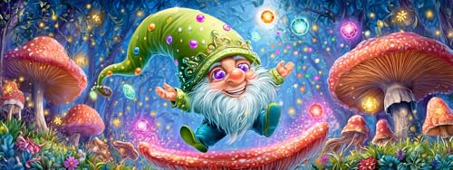 Reofrey ダイヤモンドアート 大きいサイズ クリスマスダイヤモンドの絵画 、クロスステッチ キット小人, 手作りキット 全面貼り付けタイプ ビーズア DIY 手芸キットホーム レストラン ラインストーン ホーム 壁掛け 装飾品 30x80cm