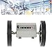 Agatige 5 Digit Rolling Wheel Length Counter, Roller Type 0-9999.9 Meter 350RPM Measuring Wheel Feet Counter for Length Measuring Textile Printing Artificial Leather, Grey