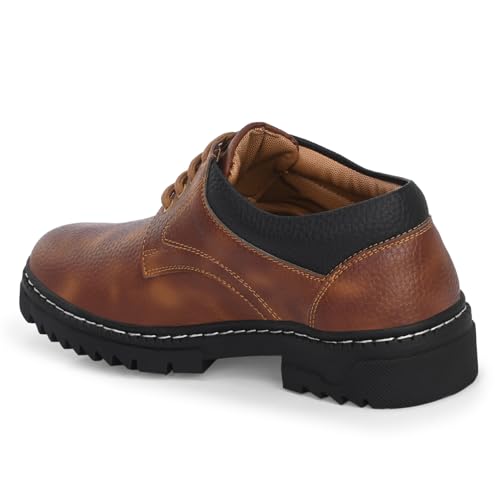 Image of Centrino Lace-Up Men's Formal Shoe | Stylish with Soft Cushioned Insole | Sleek Lace-Up Design for Formal Look | Durable with Anti-Skid Sole | Ideal for Office Wear (9290)