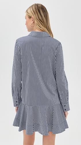 English Factory Women's Stripe Collar Flared Skirt Dress3